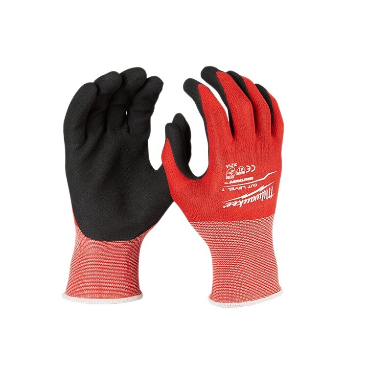 Milwaukee - Cut Level 1 - Nitrile Dipped Gloves