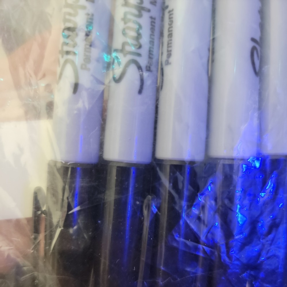 Sharpie Permanent Markers, Twin Tip, Black, 4/Pack (32175)