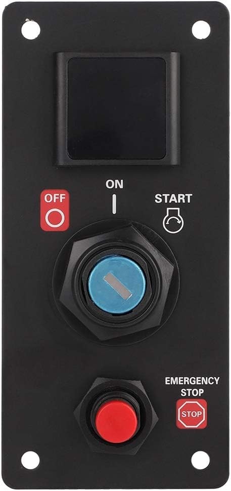 Acouto Outboard Ignition Key Switch Panel Single Engine On-Off-Start w/ Keys