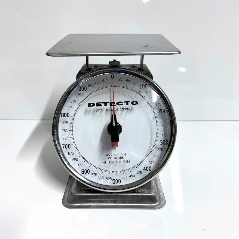 Detecto, PT-1000RK, Rotating Dial Top Loading Scale, 1000 gram - Gently Used