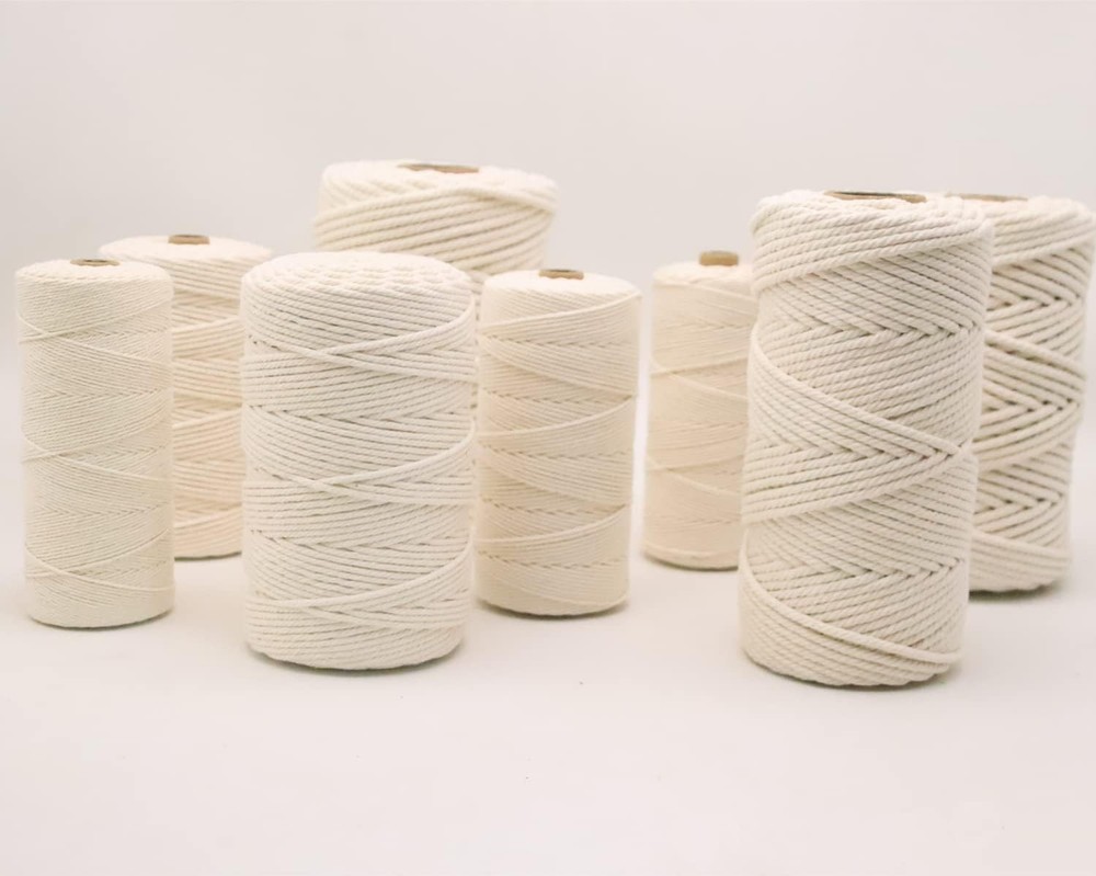 Natural 3mm Macrame Cotton Cord 328yd Roll