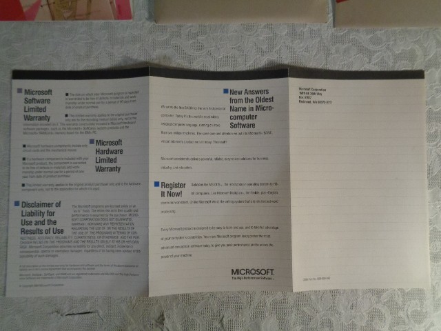 Microsoft QuickBASIC Compiler 2.0 5.25" Floppy Vintage Computer Programming Tool