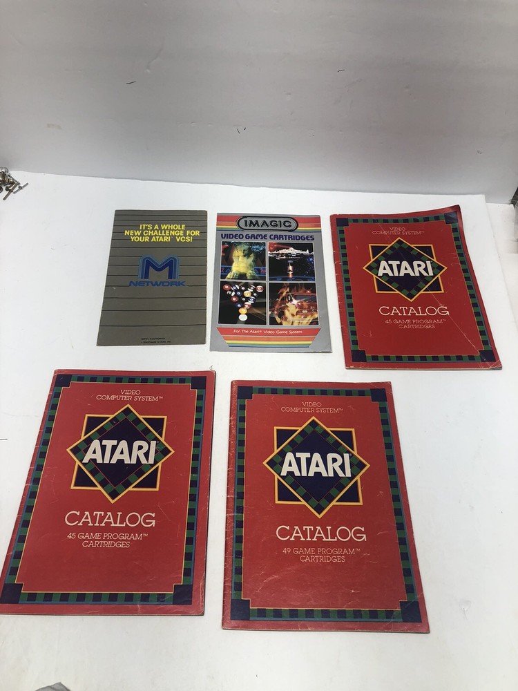 Vintage Atari Game Catalog Lot
