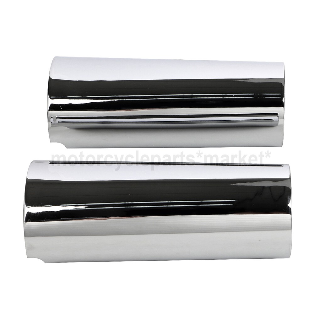 +2" Smooth Fork Slider Covers Boots For Harley Electra Road Glide FLHT FLHTCU