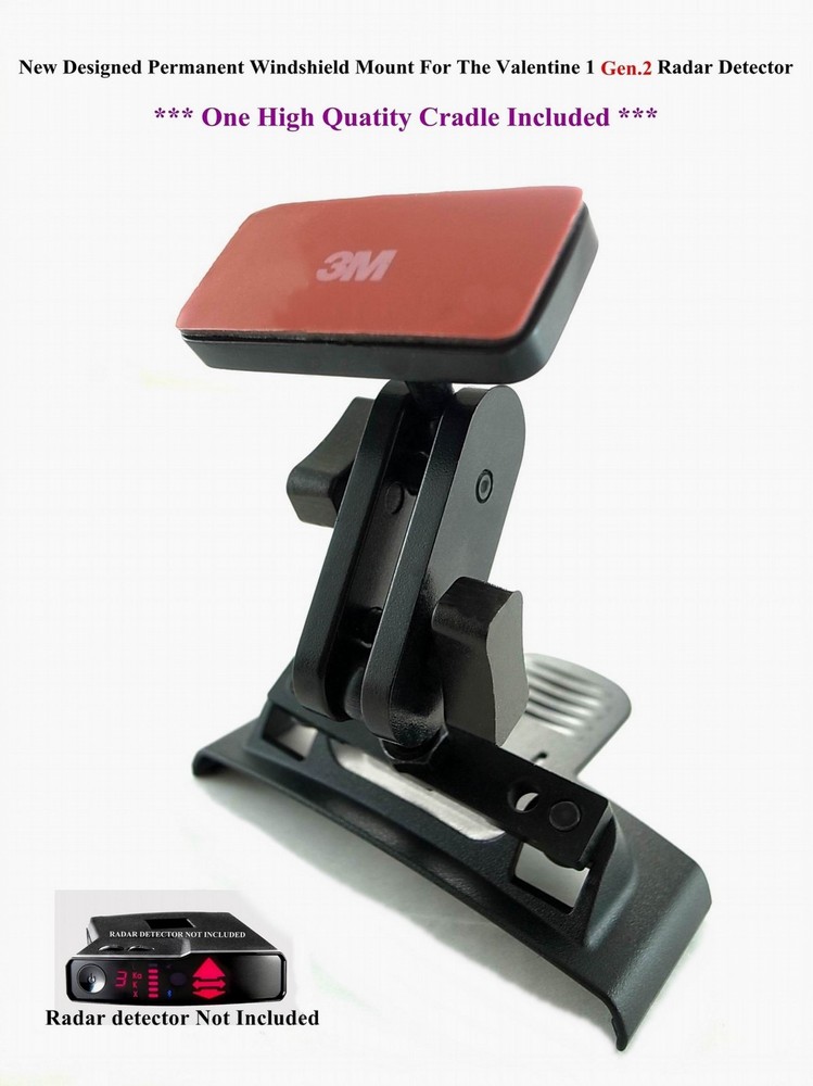 1 New Designed Permanent Windshield Mount For The Valentine Gen 2 Radar Detector