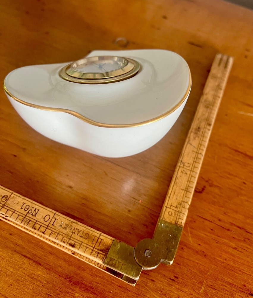 LENOX ~ Porcelain Heart Shaped CLOCK - Excellent Condition