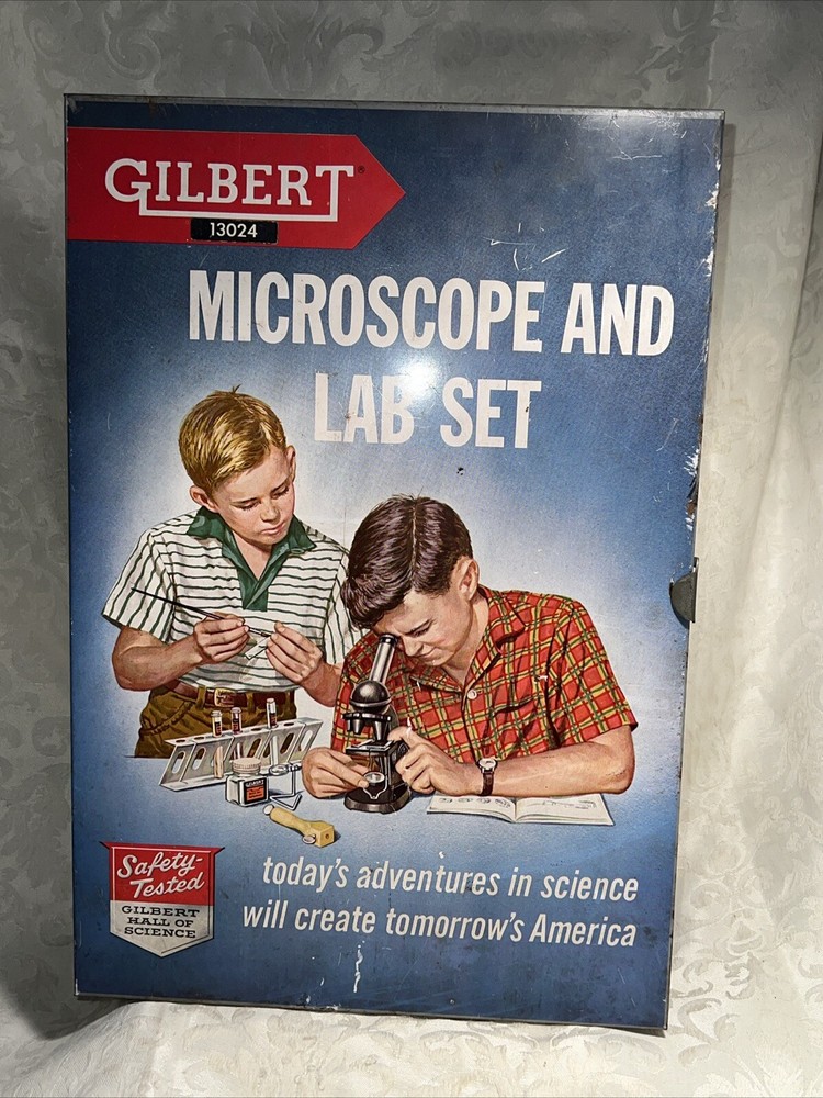 Gilbert Microscope & Lab Set #13024 Almost Complete  See Pictures!