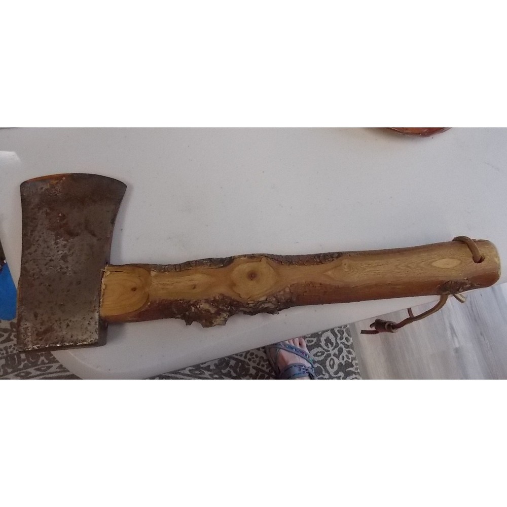 Vintage Wood-handle camping axe/utility tool