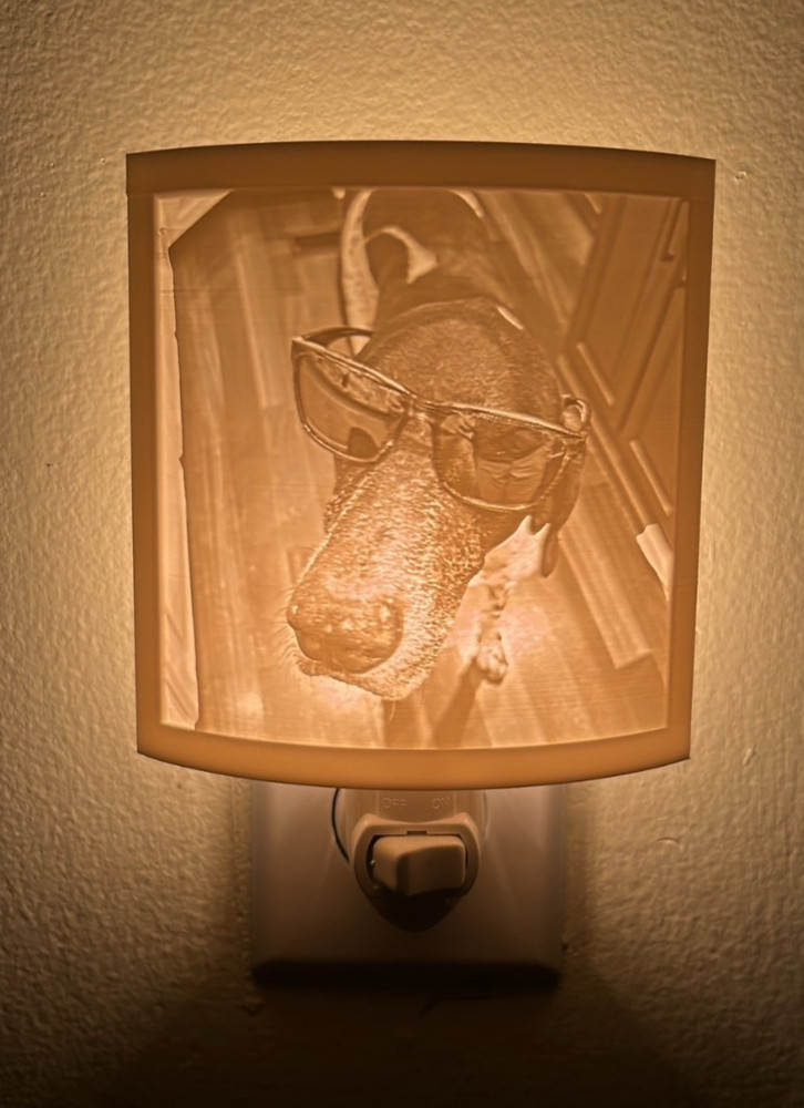 Personalized Lithophane Night Light