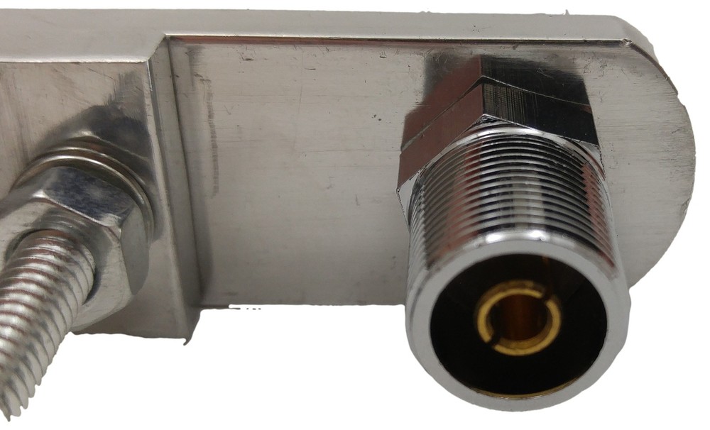 Accessories Unlimited AUCB9 Horizontal CB Antenna Mirror Mount w/ SO239 Stud