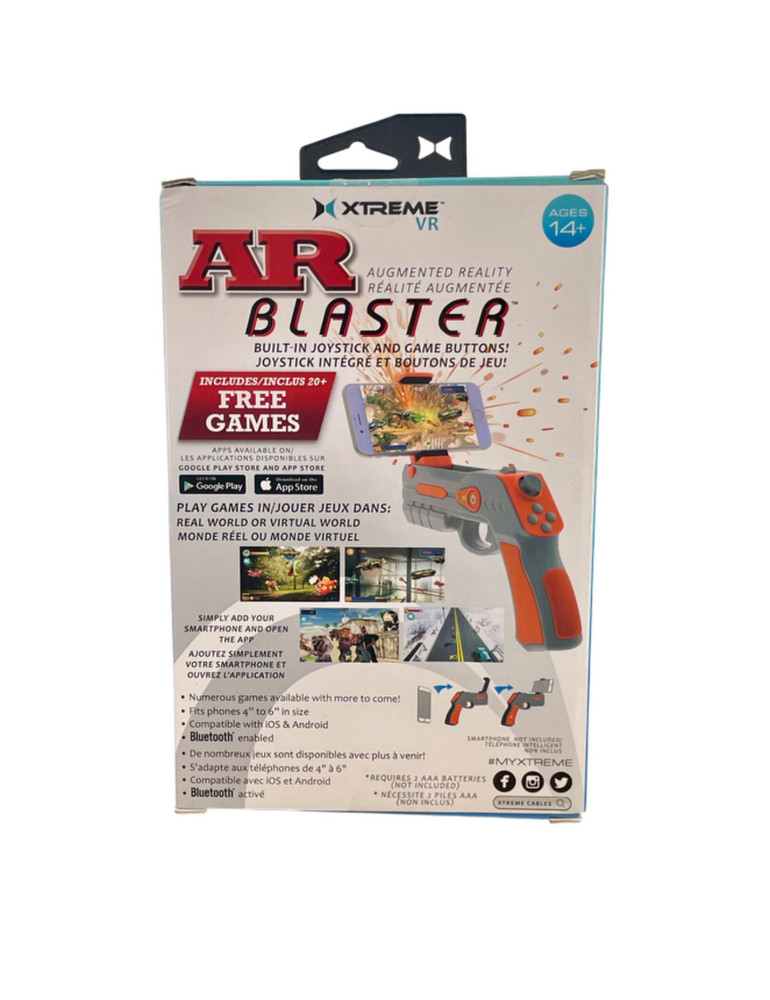 Xtreme VR Augmented Reality AR Blaster Gaming Gun for Android and iOS Phones