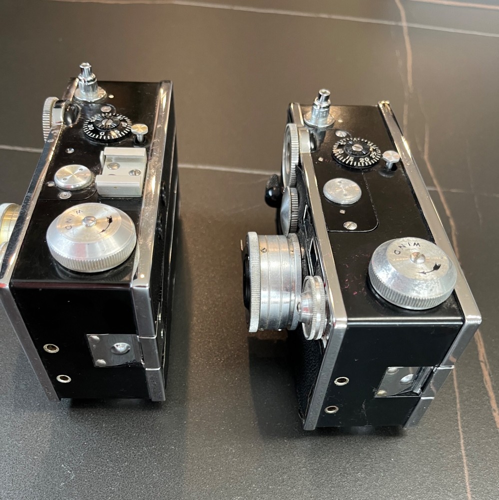 2 Argus C3 35mm Cameras + Argus Partial Flash + Argus Lens Filter + Pentax Flash