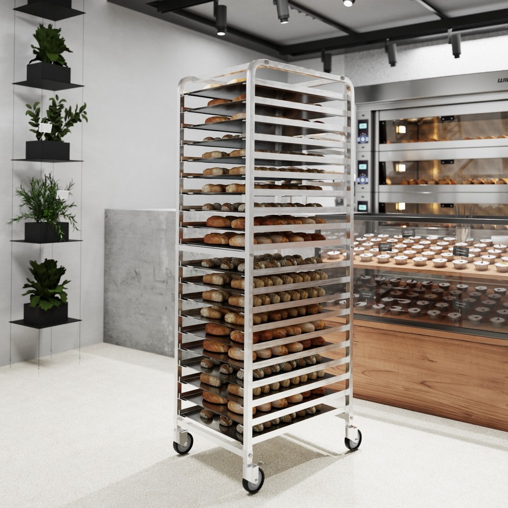 20 Tier Sheet Pan / Bun Pan Rack with Wheels