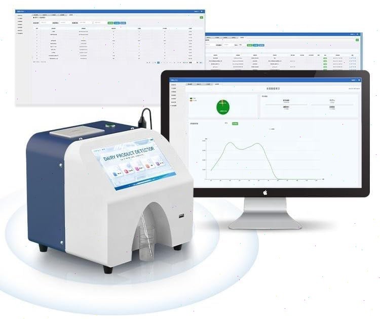 Milk Analyzer Machine with 7-inch Touch Screen Thermal Printer Single Pump