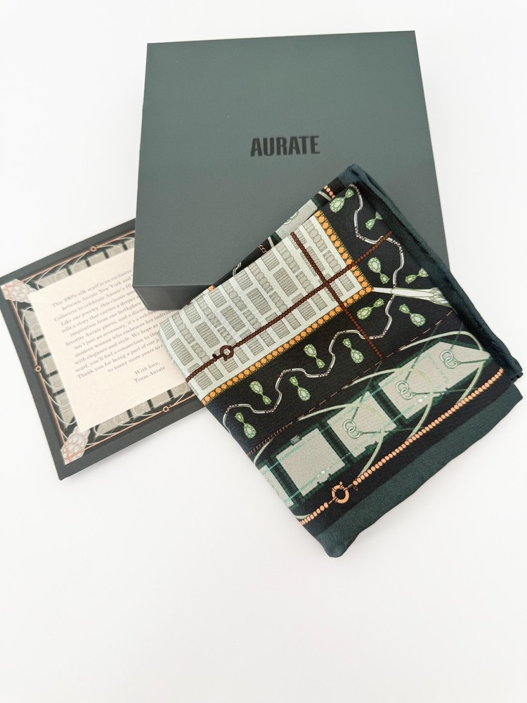 AURATE 100% Silk Scarf