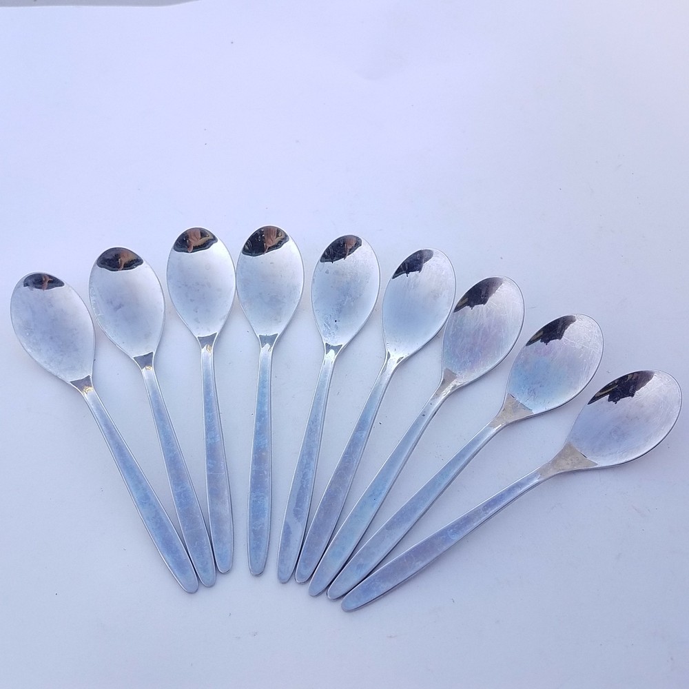 Stainless Sears Spoons 9-Pieces 16cm Long