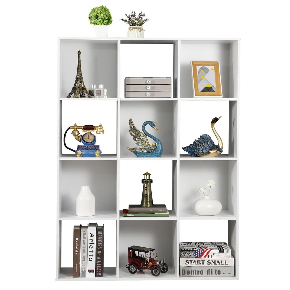 12 Cube Storage Organizer Bookcase Closet Storage for Home office Decor White