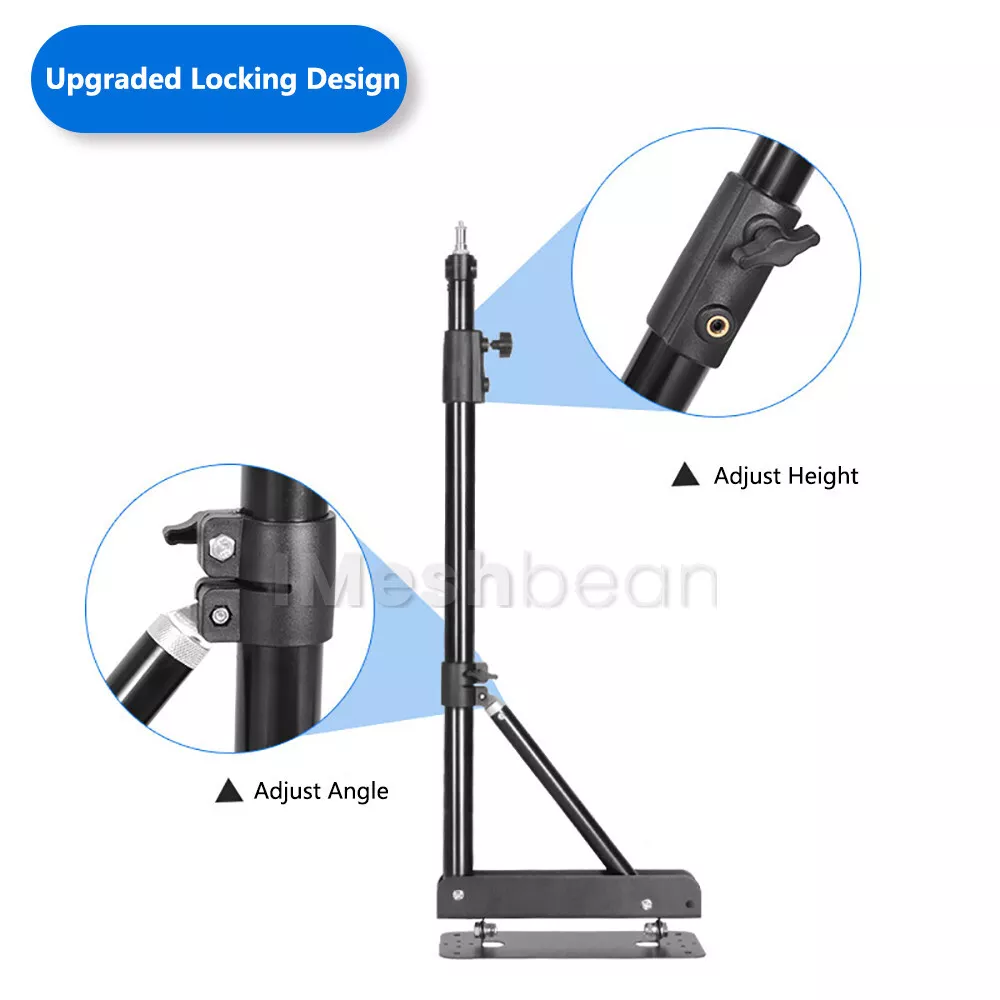 2 PACK 71" Ring Light Wall Mount Triangle Boom Arm Light Camera Wall Mount Stand