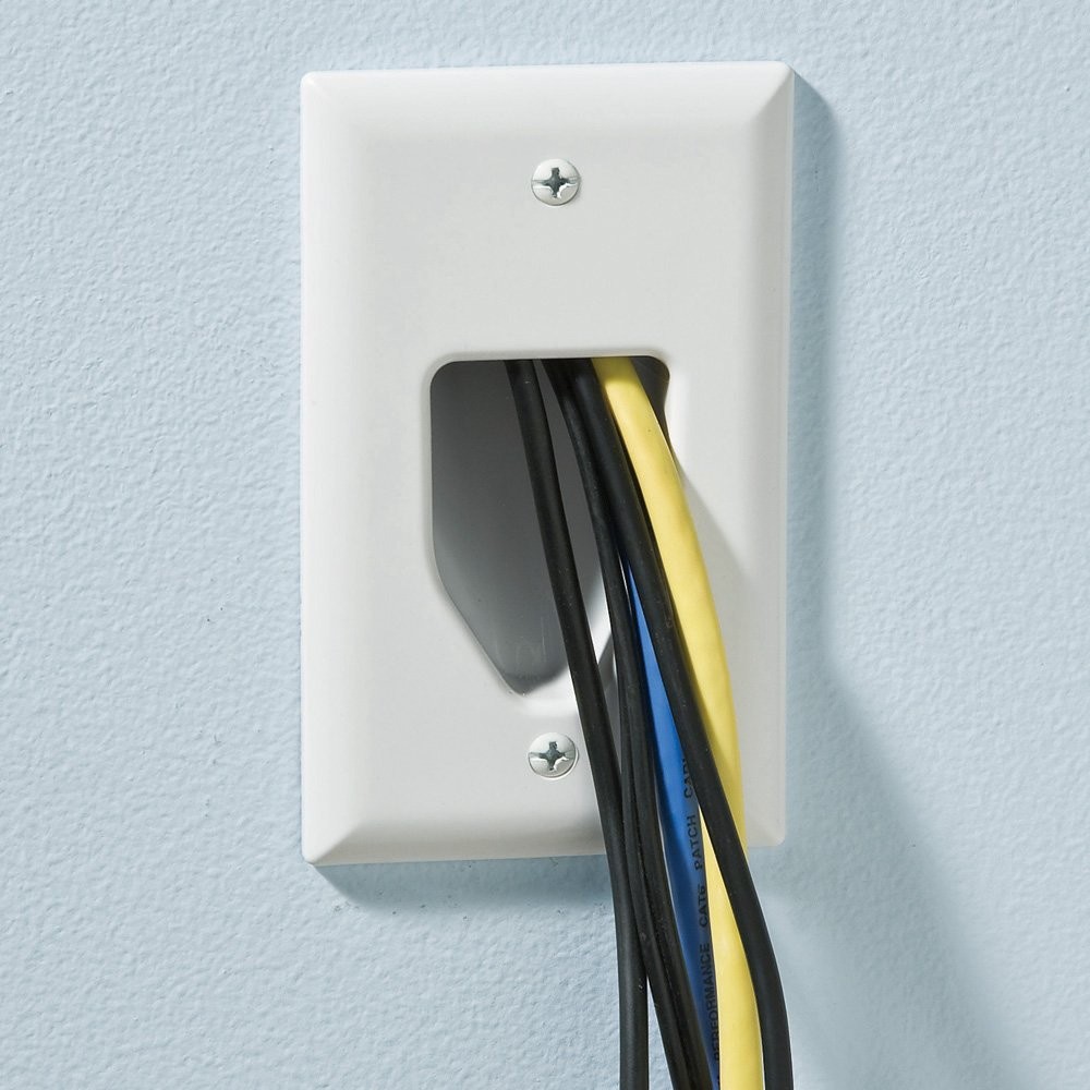 Datacomm Electronics 503331whkit Flat Panel Tv Cable Organizer Kit