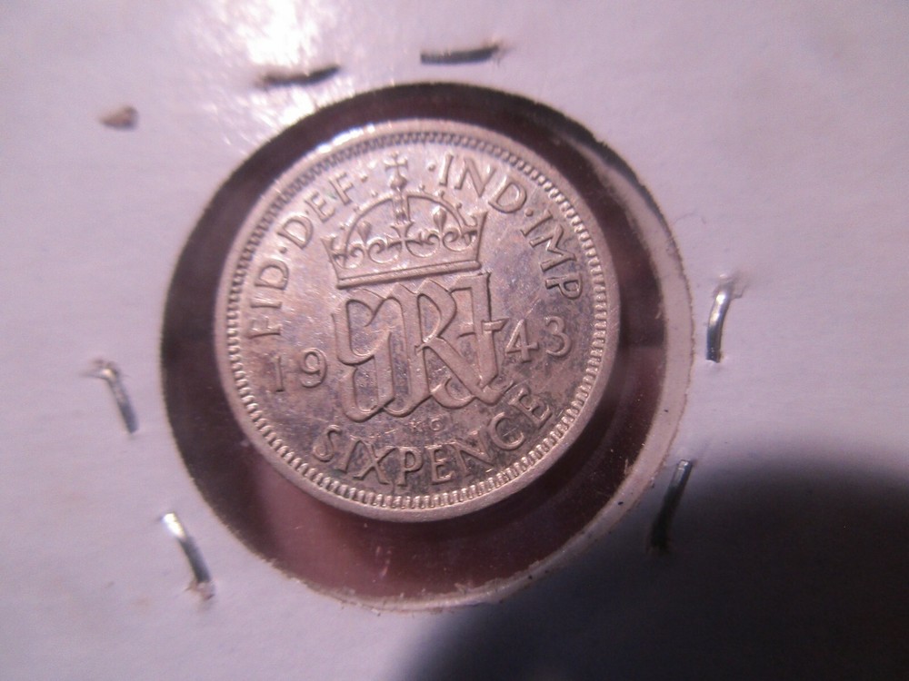 Britain - 1943 Silver Sixpence - George VI