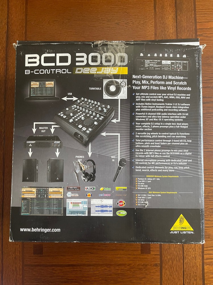 Behringer ~ BCD-3000 B-Control Deejay ~ 4-channel DJ Controller