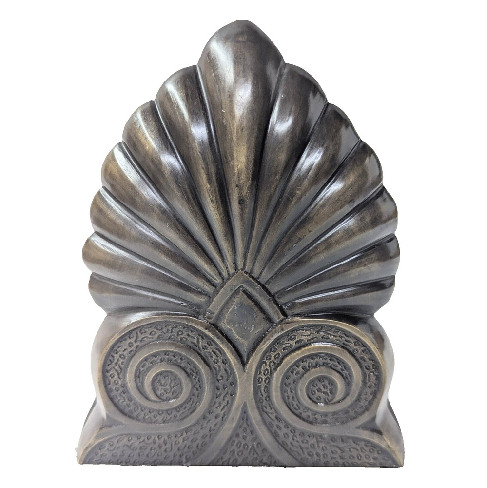 Solid Brass Letter Holder Entry Table Chateaucore Vintage Palmette Files Desktop