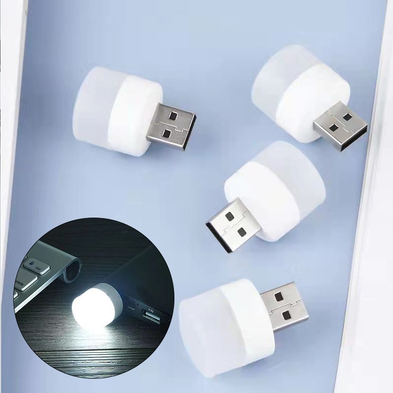 Modern White Plastic USB Powered Night Light with Eye Care Technology