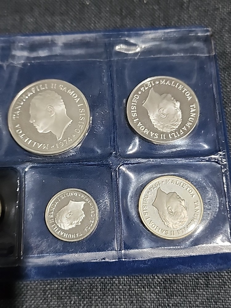 WESTERN SAMOA 1974 STERLING SILVER PROOF COIN SET