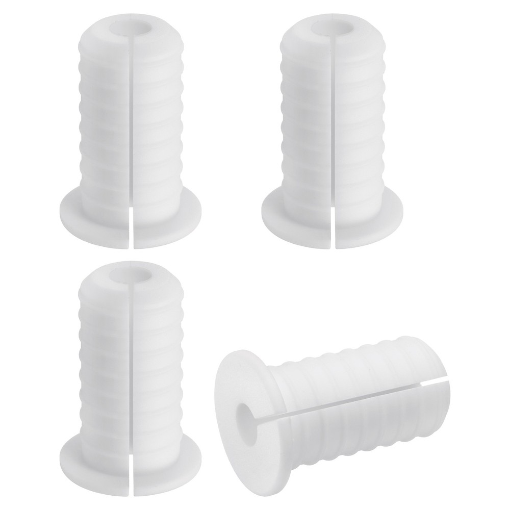 4Pcs Wall Grommets, 19mm Silicone Cable Pass Through Bushing Grommets, White