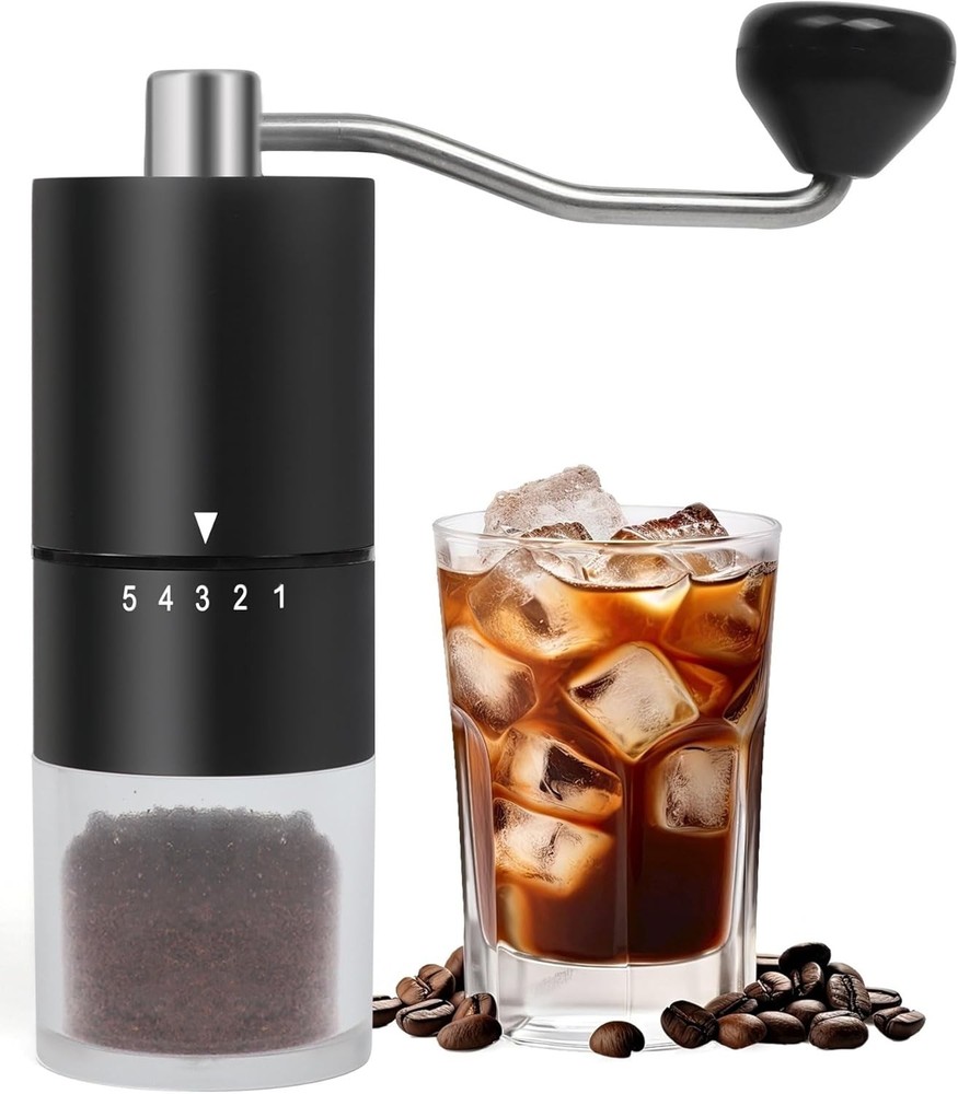 Quality Coffee Experience: Handheld Ceramic Burr Grinder for Any Brewing Method