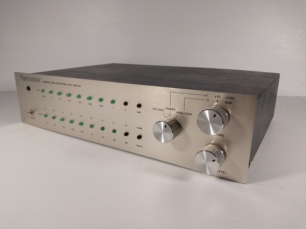 Vintage Playmaster Graphic Analyser Peak Level Meter Analyzer