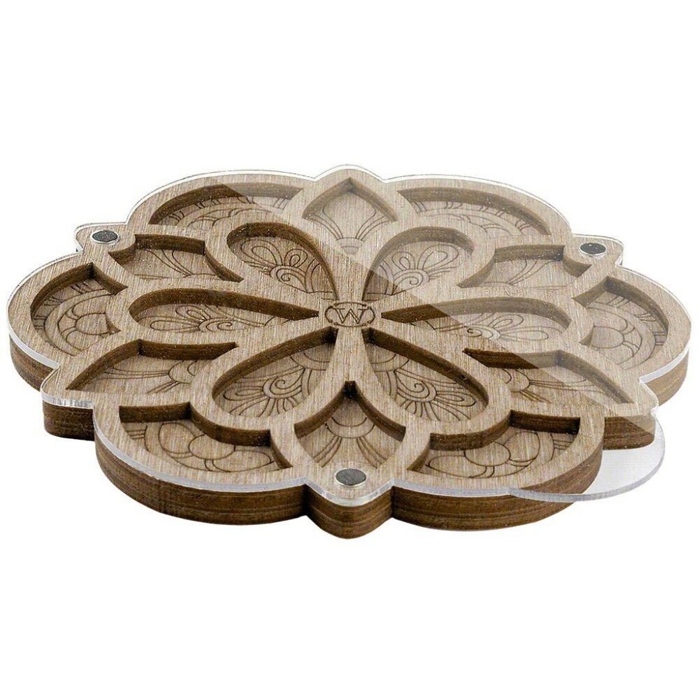 Plywood Bead Organizer Multiple cells Needlework storage organizer