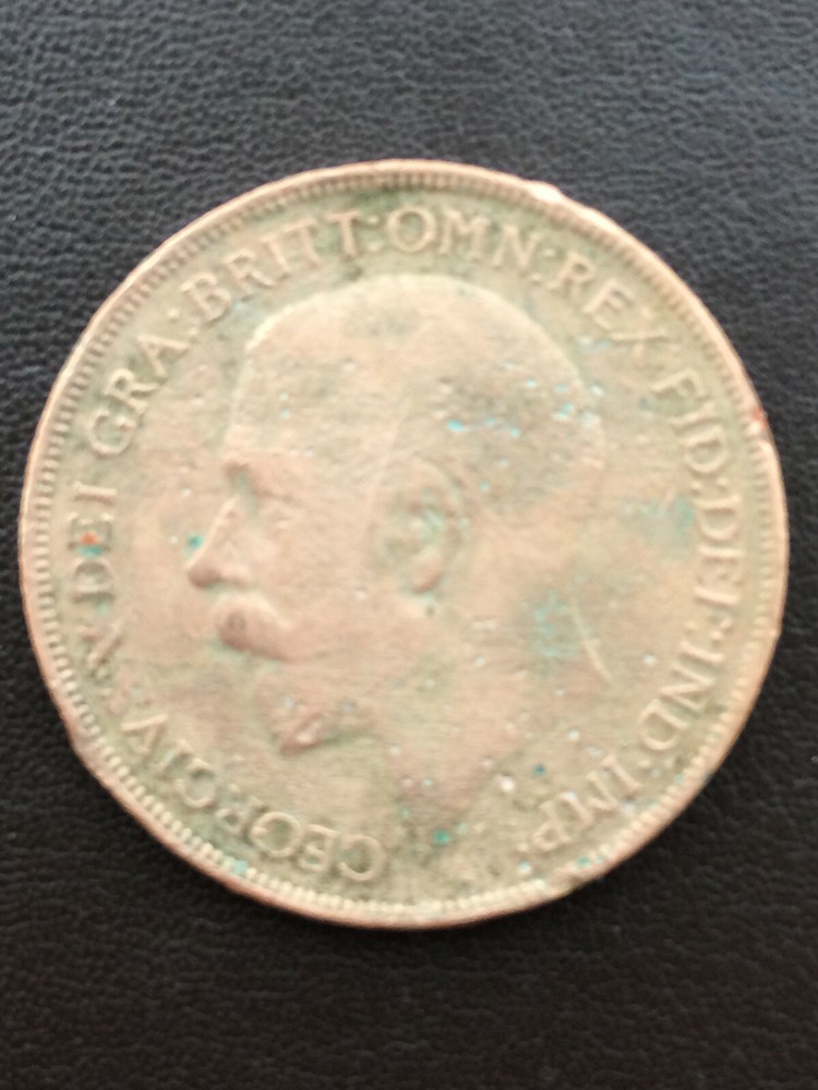 Vintage one penny coins