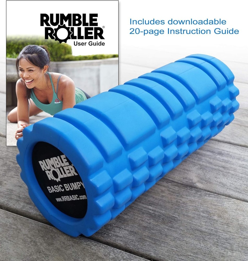 Basic Bumpy Foam Roller, Solid Core EVA Foam Roller with Grid/Bump Texture for D