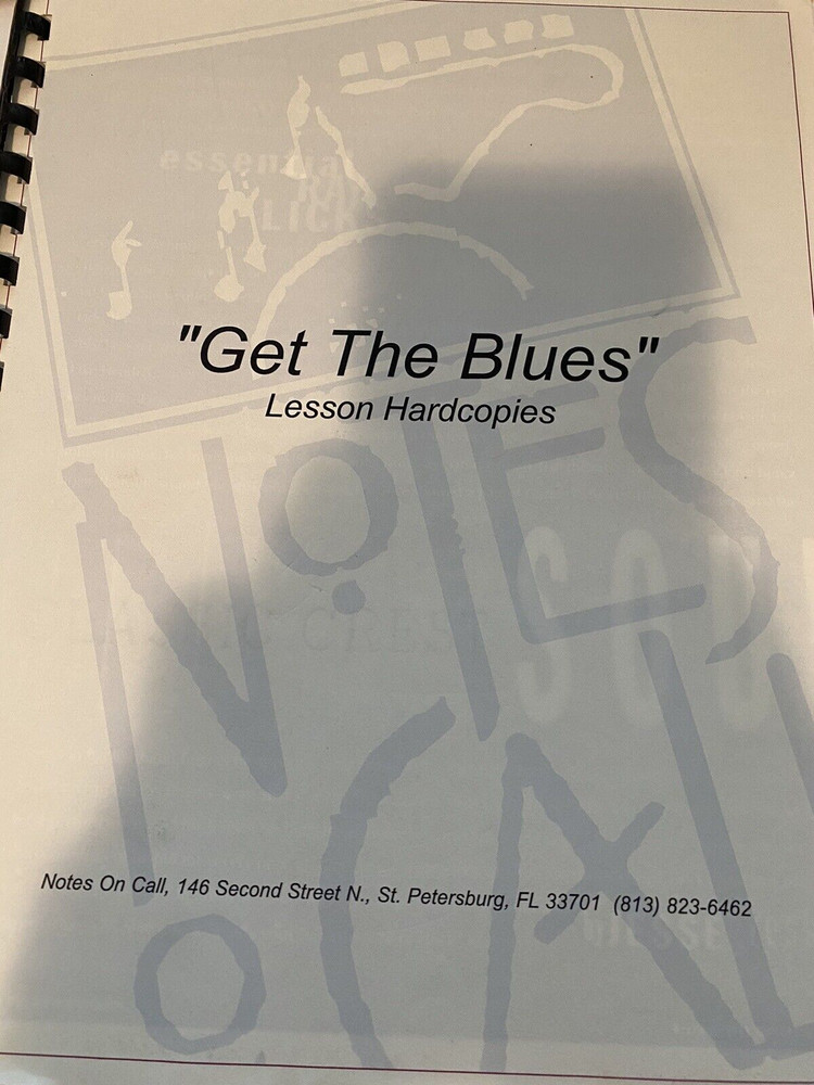 GET THE BLUES  LESSON HARDCOPIES