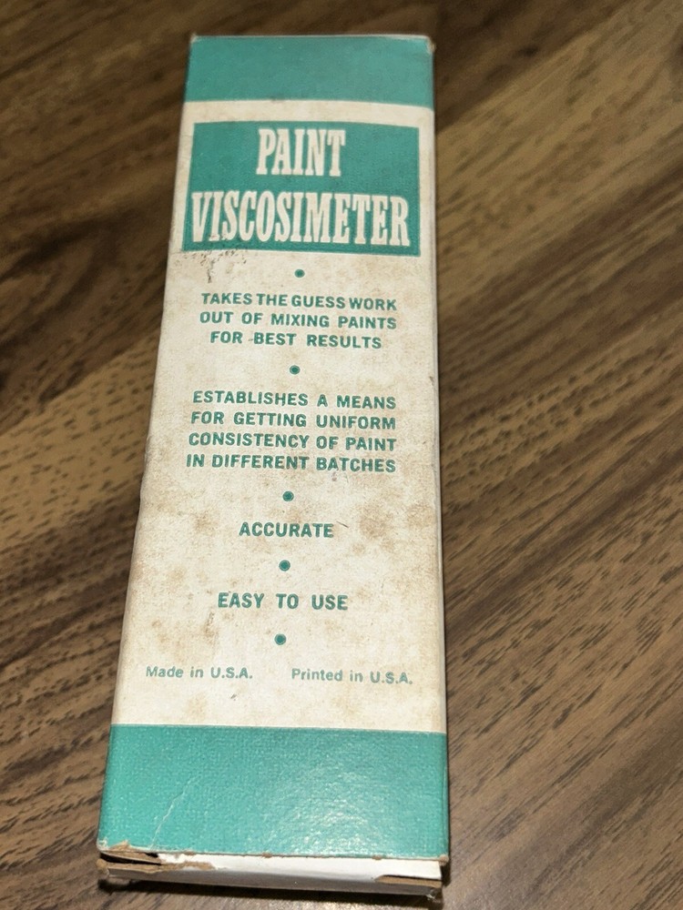 Vintage Sears Paint Viscosimeter W/ Original Box