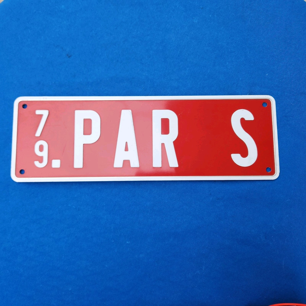 BELGIUM Provisional License Plate 79.PAR S - used