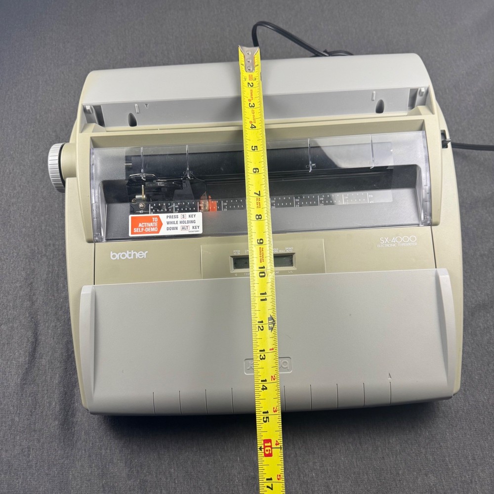 Brother SX-4000 Electronic Typewriter Dictionary Correction System with Cover