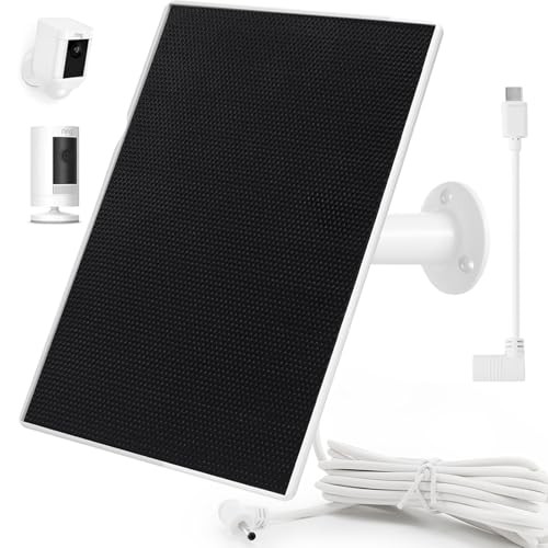 Ring Camera Solar Panel Charger, Compatible with Ri ng Stick Up Cam, Ri 1Pack