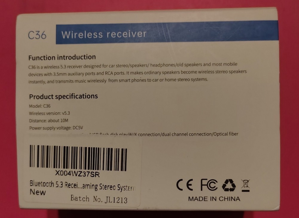 Kaiy 5.3 Audio Receive & Adapter Wireless Receiver #C36