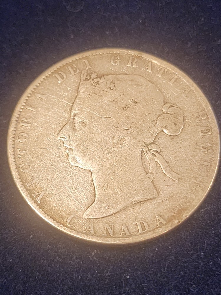 1901 Canada 50 Cents Silver Coin
