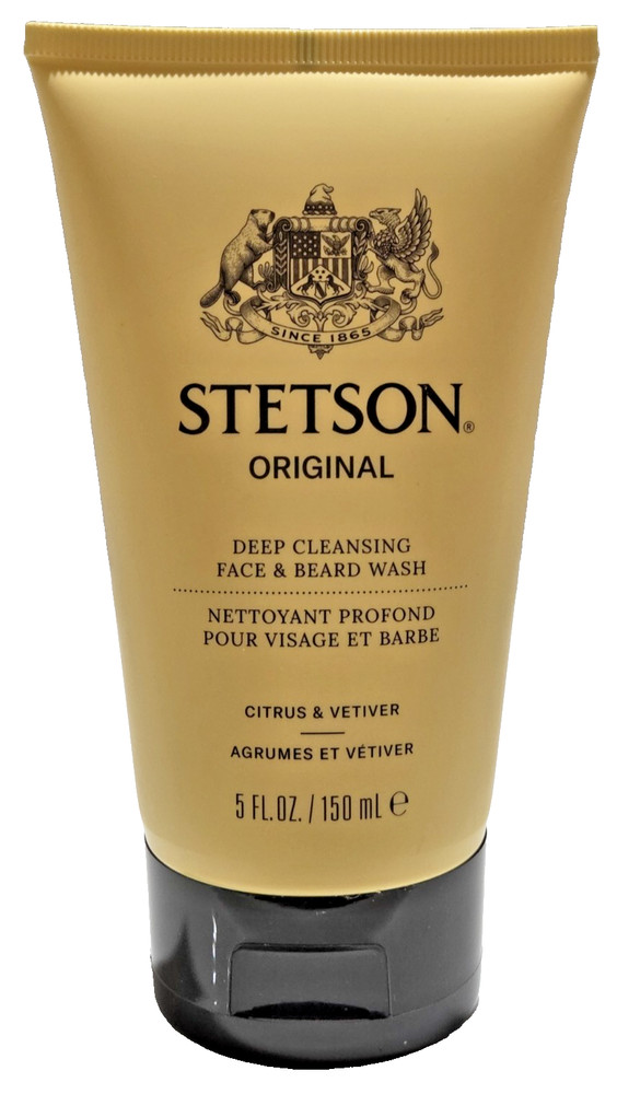 Stetson Original Deep Cleansing Face and Beard Wash 5 oz 3-Pack