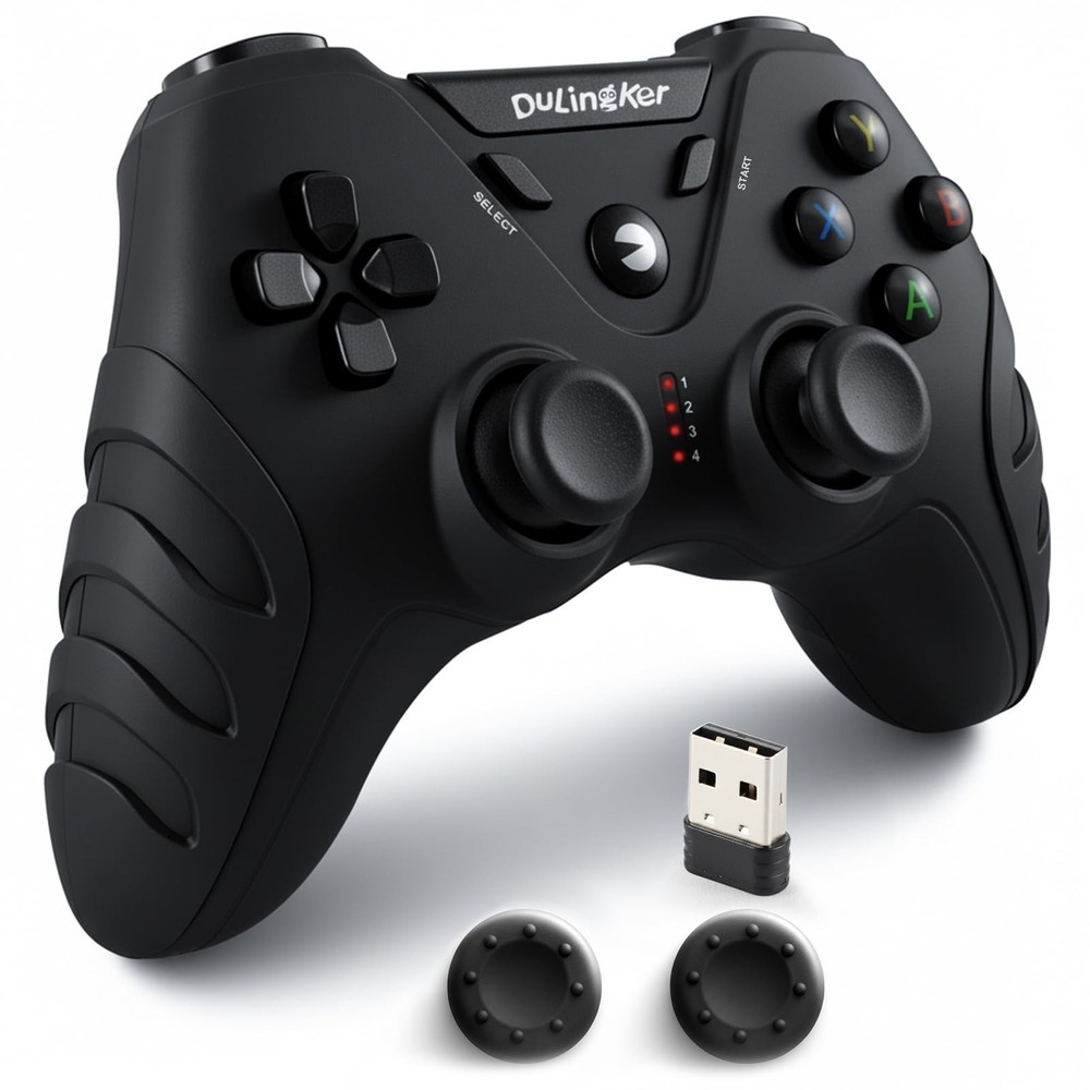 DuLingKer PC Controller Wireless, PS3 Controllers PC Gamepad with Hall Effect...