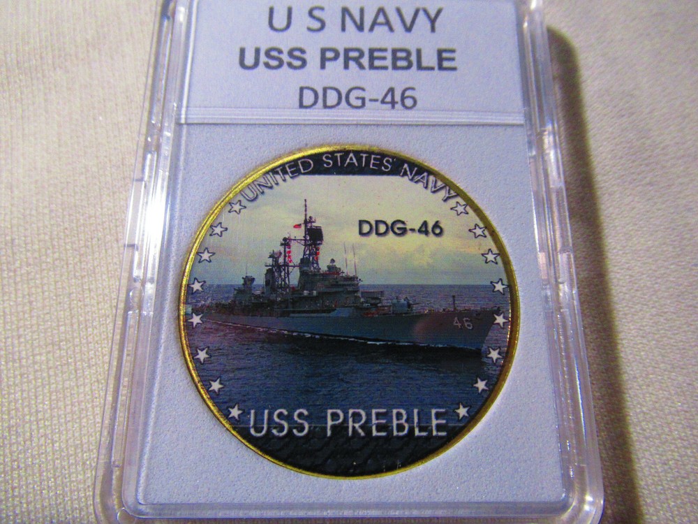 US NAVY - USS PREBLE (DDG-46) Challenge Coin
