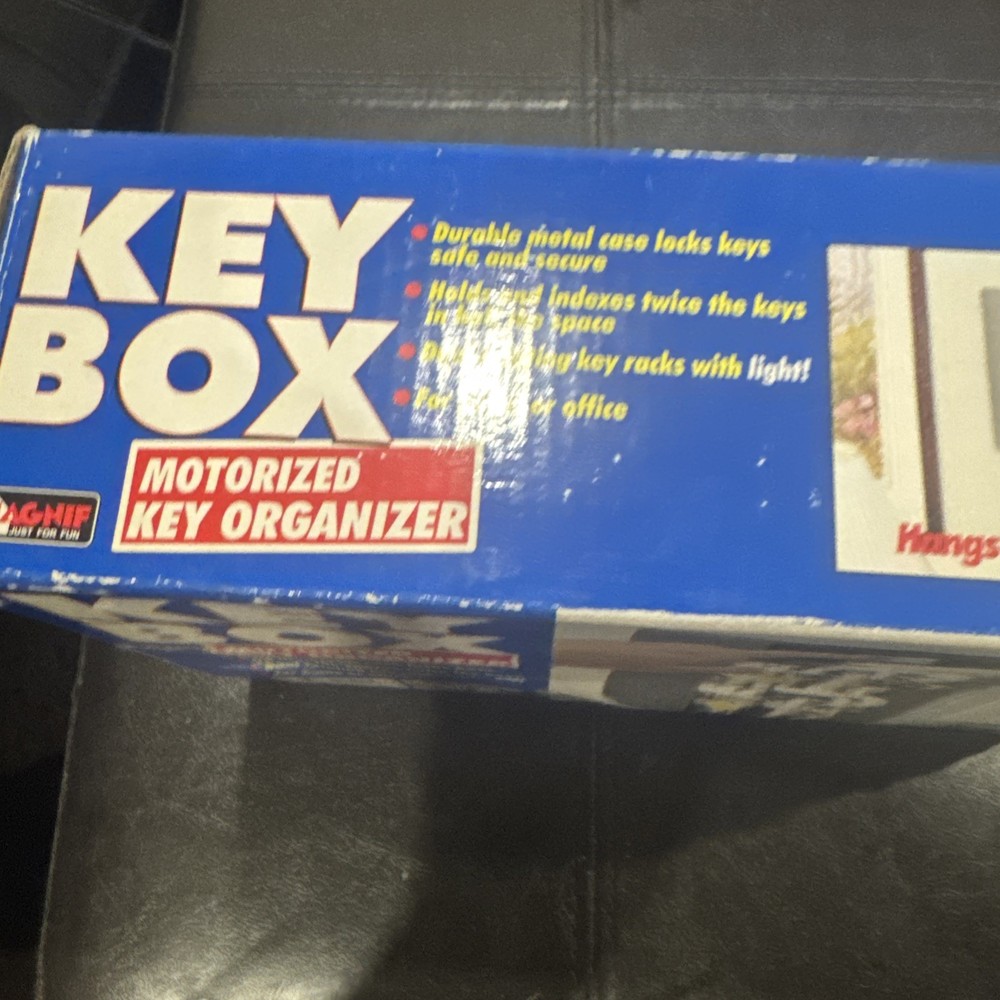 KEY BOX MOTORIZED KEY ORGANIZER DURABLE METAL SECURITY BOX - HOLDS 48 KEYS