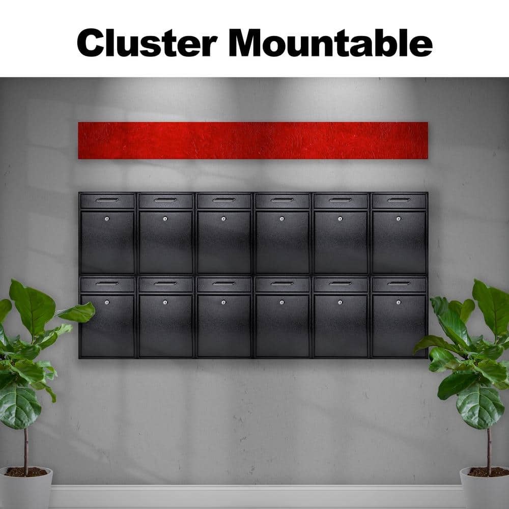 Mail Boss Olympus Locking Wall-Mount Drop Box with High Security Reinforced