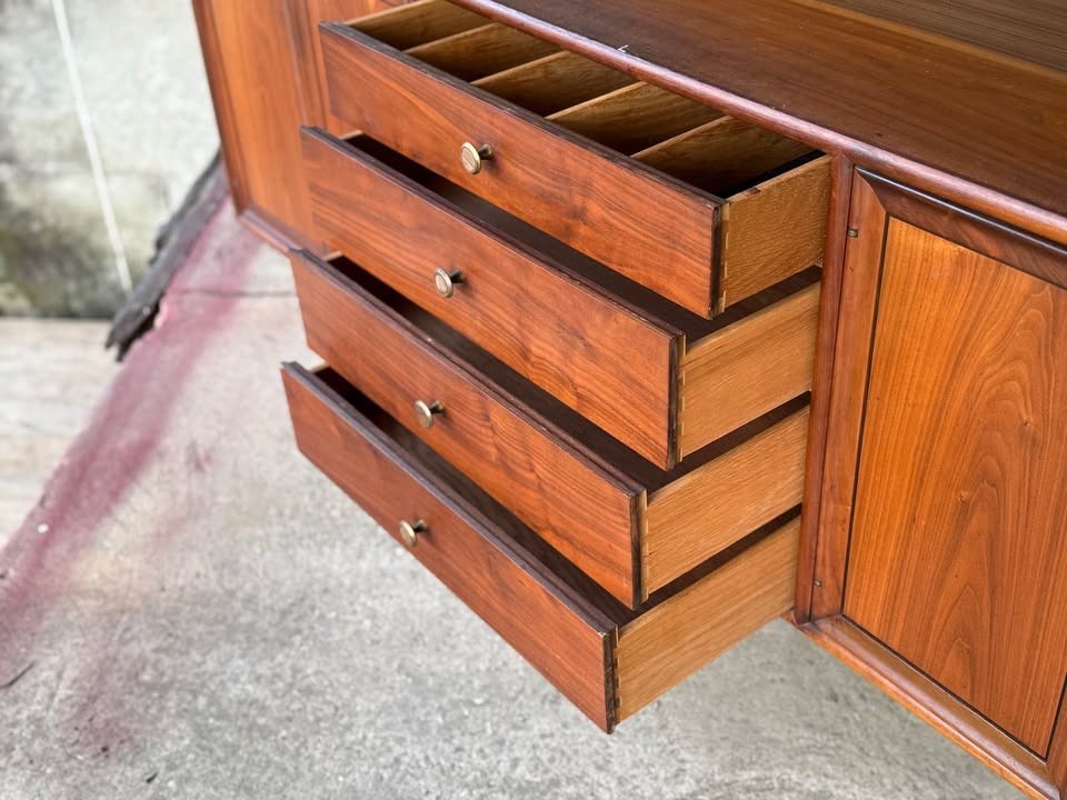 Mid-Century Modern Drexel Declaration Walnut Sideboard