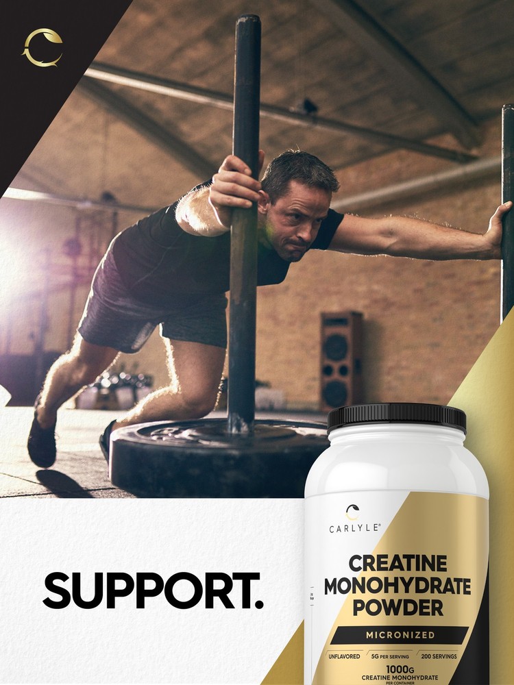 Creatine Monohydrate Micronized Powder | 2.2lbs | Unflavored | by Carlyle