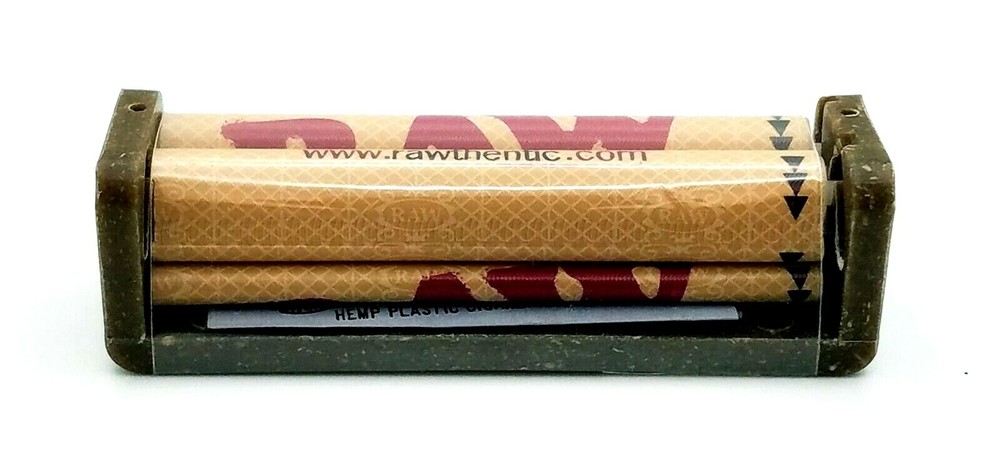 RAW Hemp Plastic Cigarette Rolling Machine 79MM Roller (4 Pack)