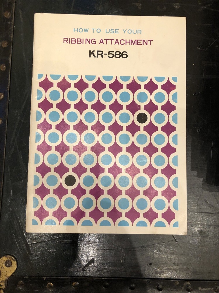 RIBBING ATTACHMENT KR 586 Guide Manual Book